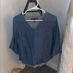 WHBM denim blouse